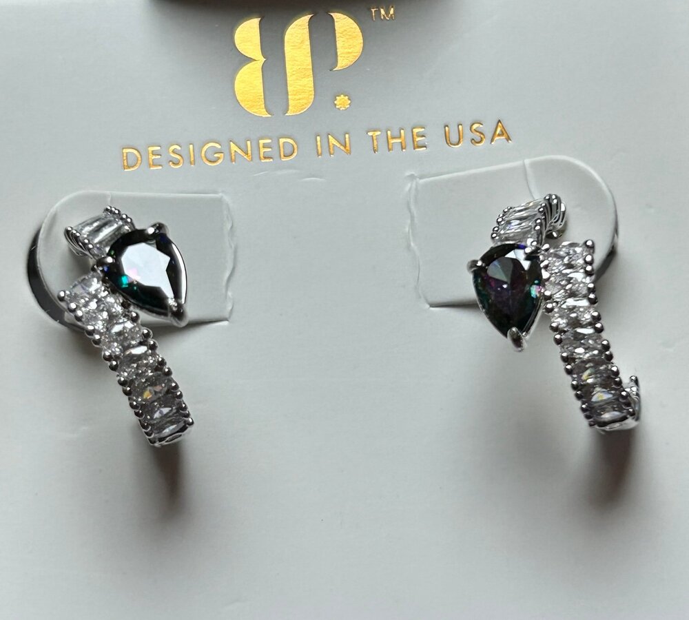 Bomb party, June 2026 "midnight teardrops" earrings